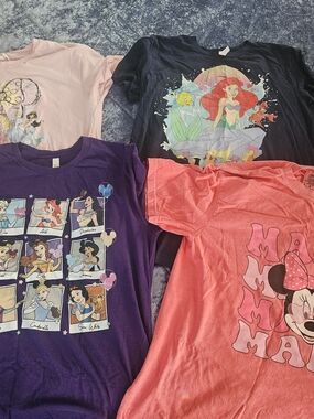 Lot Of 6 Womens Disney Shirts Size Large